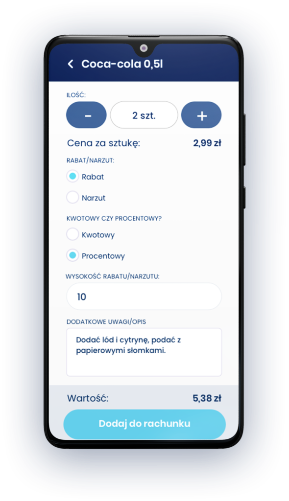Wirtualna kasa fiskalna na telefonie