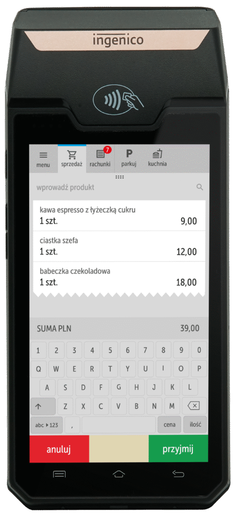 iPOS pocket 2 ekran